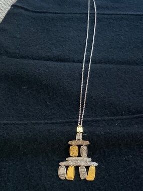 Long PZ Israel Sterling Silver Necklace